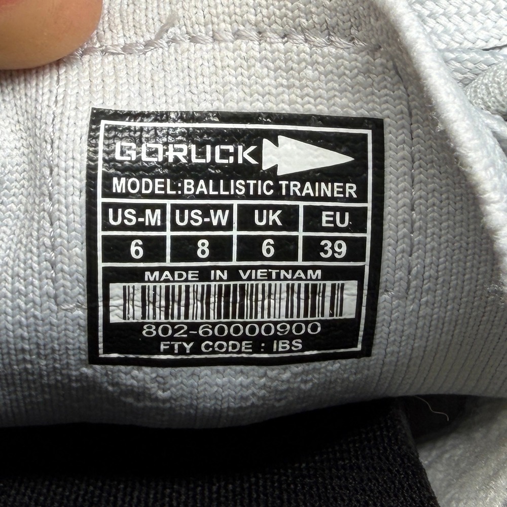 Go Ruck Ballistic Trainers Cross Training Shoes Women's 8 Grey Gum Athletic Run - Picture 13 of 13